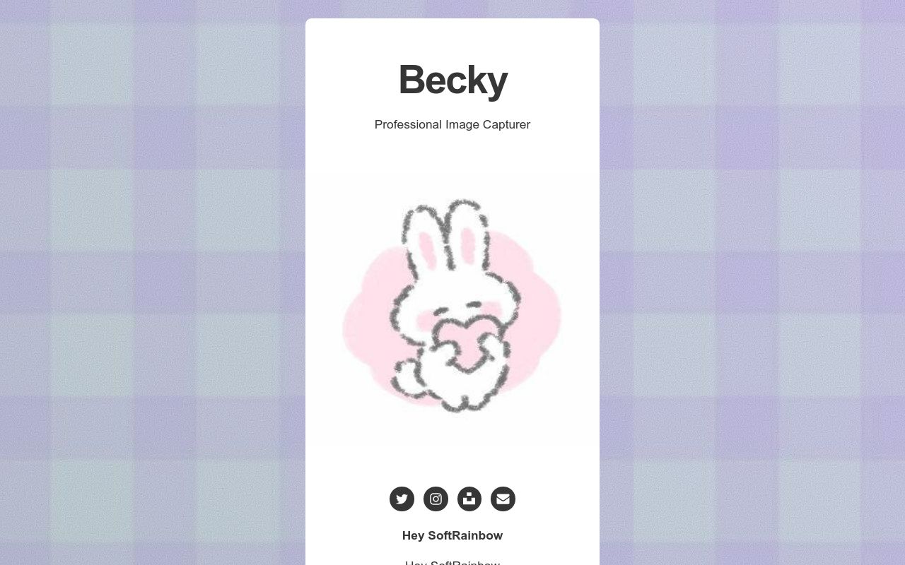 Carrd profile picture for @becky